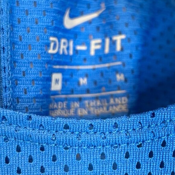 Nike Racerback Mesh Tank Top Open Back Blue - Picture 3 of 7